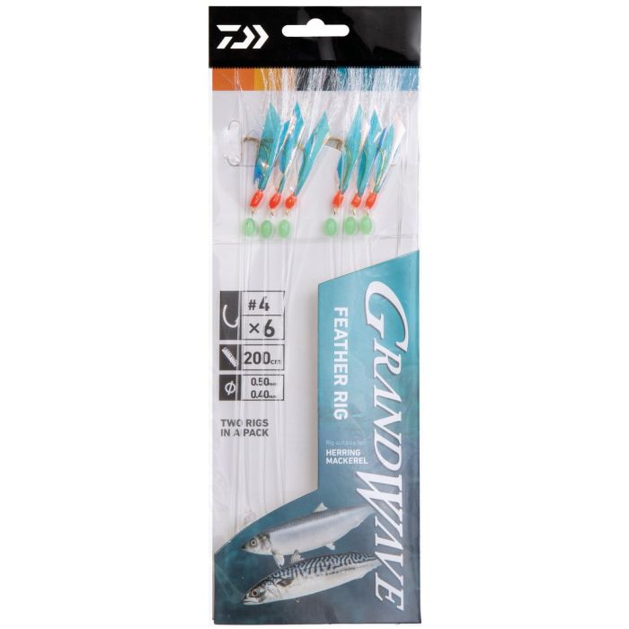 Daiwa Grand Wave Feather Rig      Str     2pak