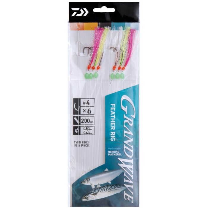 Daiwa Grand Wave Feather Rig      Str     2pak