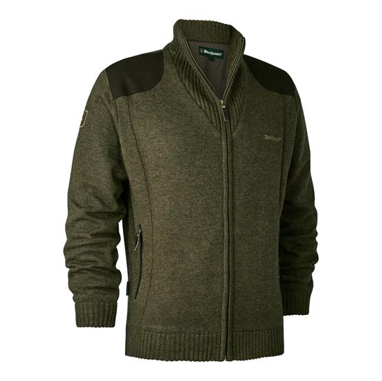 Deerhunter Herre Strikket Cardigan med Stormliner - Cypress