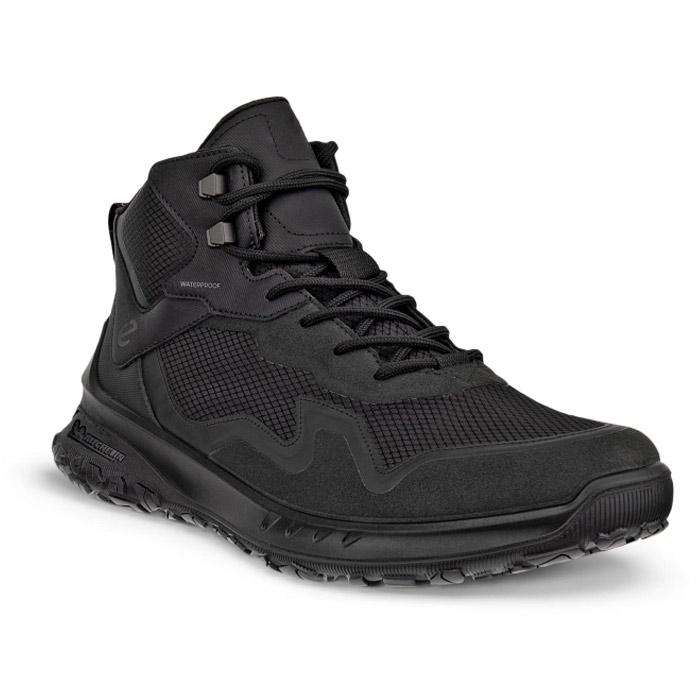 Ecco Ult Trn Tex Mid Waterproof Herre   Mænd  Black-42 Vandrestøvler