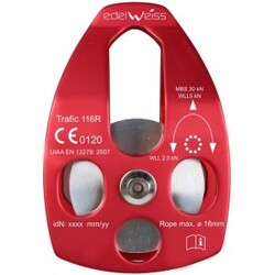 Edelweiss Single Pulley Trafic 116r Ball Bearings Klatreudstyr