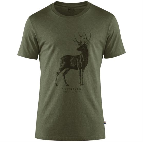 Fjällräven Deer Print  -shirt Mens  Tarmac