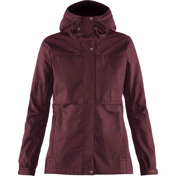 Fjällräven Kaipak Jacket Kvinder   Damer-dark Garnet   Grå-  Jakker
