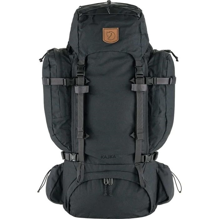Fjällräven Kajka 75 - Sort Trekkingrygsæk med Sidelommer