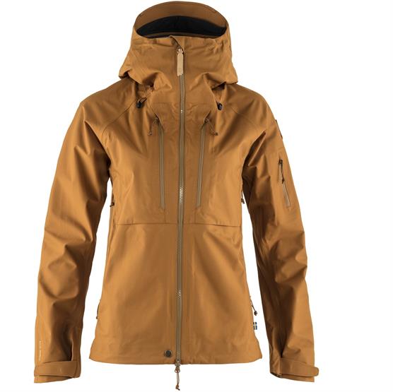 Fjällräven Keb Eco-Shell Jakke til Kvinder - Chestnut