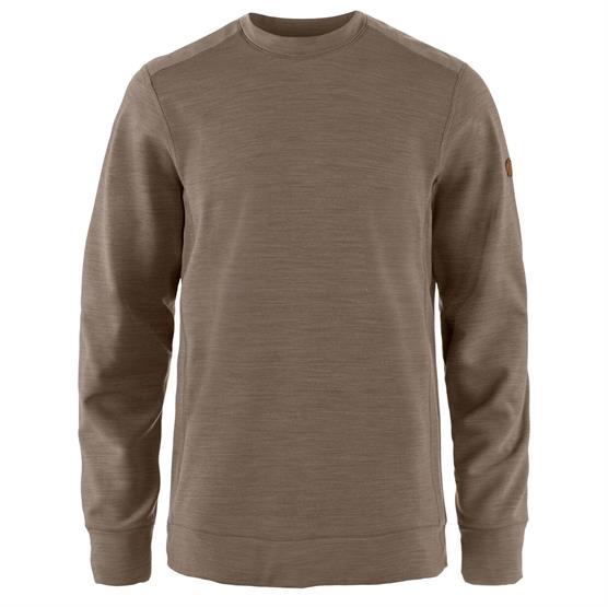 Fjällräven Keb Fleece Crew Neck Mens  Suede Brown