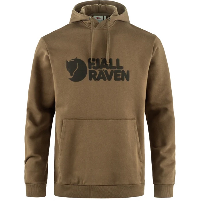 Fjällräven Logo Hoodie Herre-wood Brown-  Trøjer