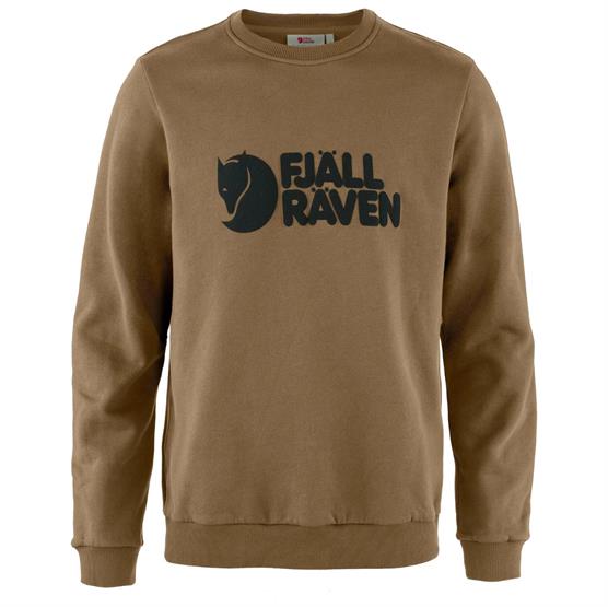 Fjällräven Logo Sweater Mens  Wood Brown