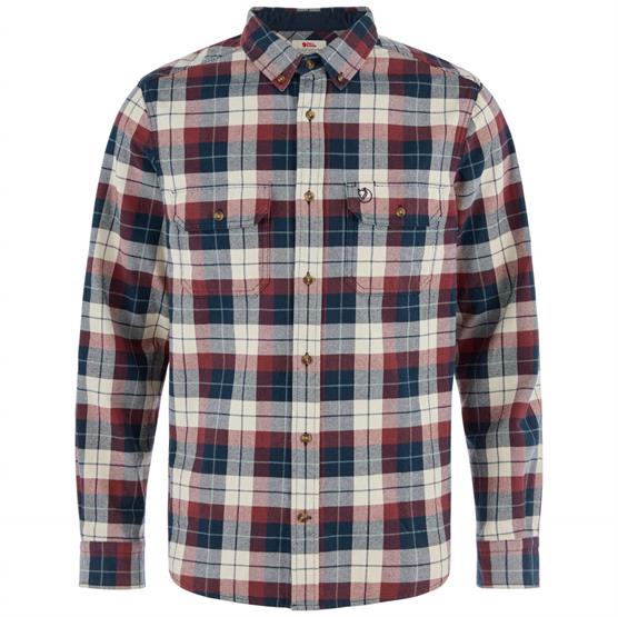 Fjällräven Singi Heavy Flannel Shirt Mens  Dark Navy   Maroon