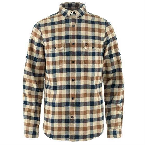 Fjällräven Skog Shirt Mens  Fossil   Dark Navy