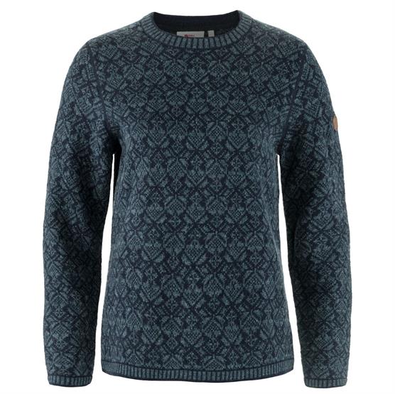 Fjällräven Snow Round Neck Sweater Womens  Dark Navy