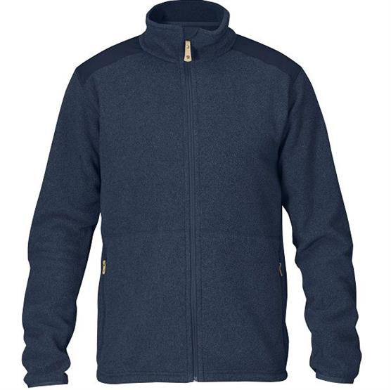Fjällräven Sten Fleece til Mænd - Mørk Navy Udsalg!