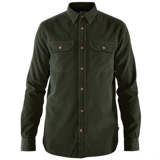 Fjällräven   Vik Cord Shirt Mens  Deep Forest
