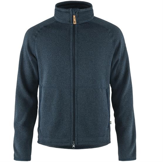 Fjällräven   Vik Fleece Zip Sweather Mens  Navy