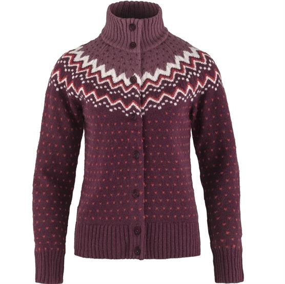 Fjällräven   Vik Knit Cardigan Womens  Dark Garnet