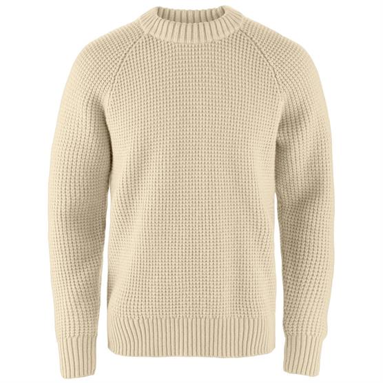 Fjällräven   Vik Waffle Knit Mens  Light Beige