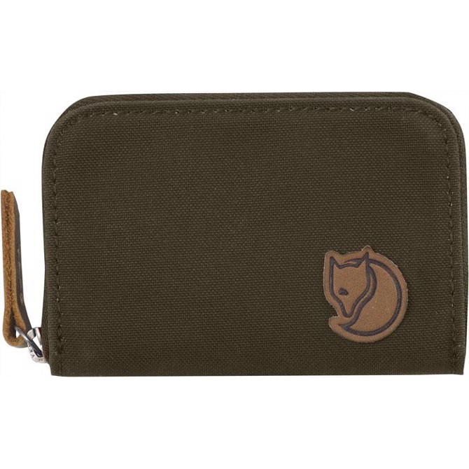 Fjällräven Zip Card Holder Pung-dark Olive Små Tasker  Punge  Tilbehør