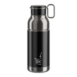 Flaske Elite Mia Sort Silver 650ml Drikkeflaske