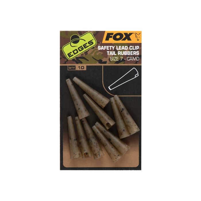 Fox Edges Safety Lead Clip Tail Rubbers Size   Camo