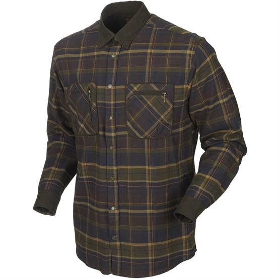 Härkila Pajala Flannel Skjorte - Mørk Brun Tern
