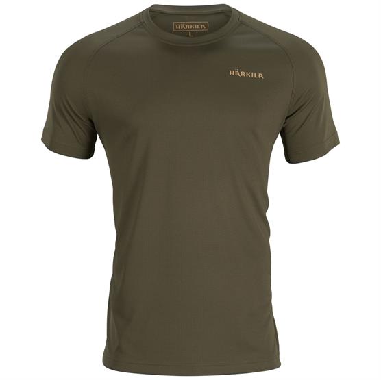 Härkila Trail T-Shirt til mænd - Hurtigtørrende i Willow Green
