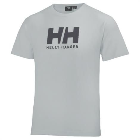 Helly Hansen Mens   Logo  -shirt  Grey Melange