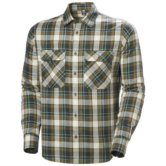 Helly Hansen Mens Lokka Flannel   Shirt  Dark Jungle Plaid