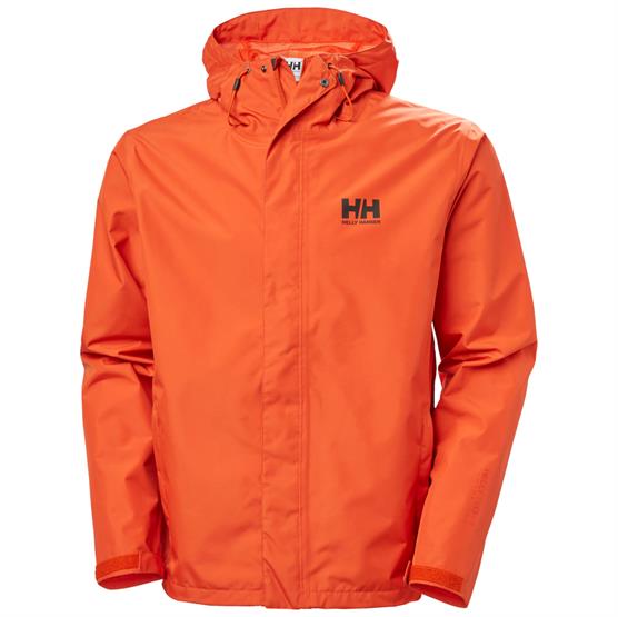 Helly Hansen Mens Seven   Jacket  Patrol Orange   Black