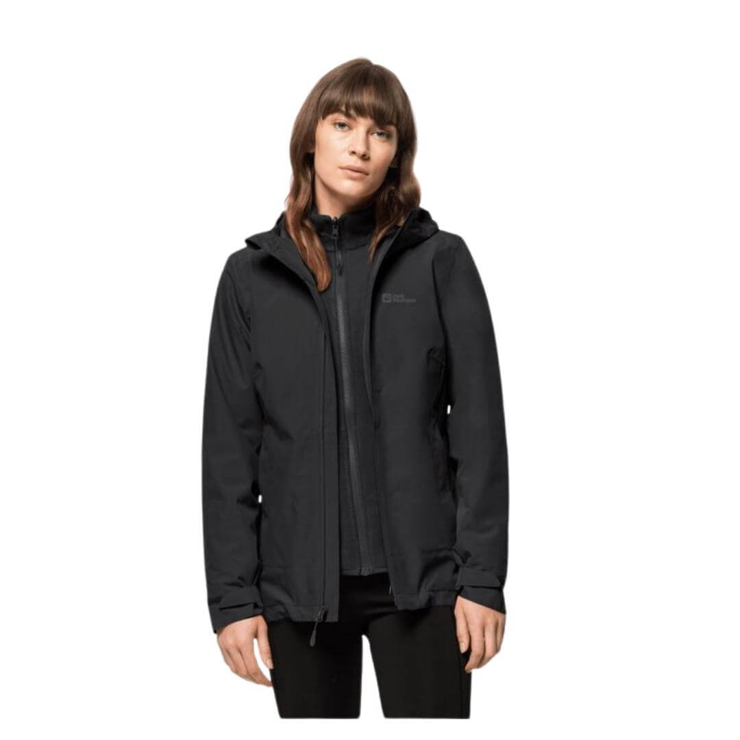 Jakke Til Dame Jack Wolfskin Moonrise - - Jkt Sort