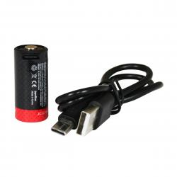 Japcell Jc123r Cr123 Rechargeable   7v  -ion Battery 820mah Incl  Usb-  Charging Cable Batteri