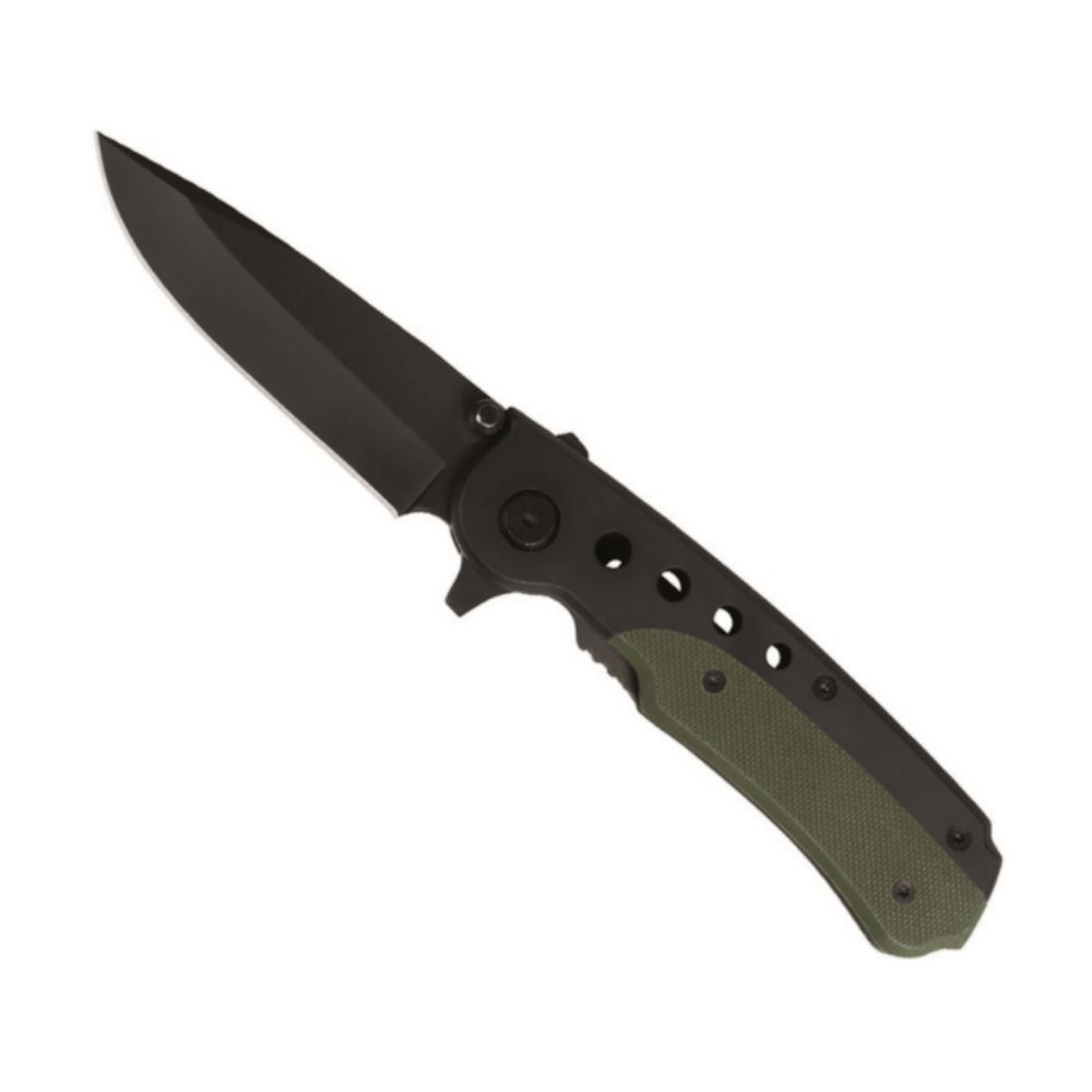 Kniv One-hand Knife With Clip Rustfrit Stål