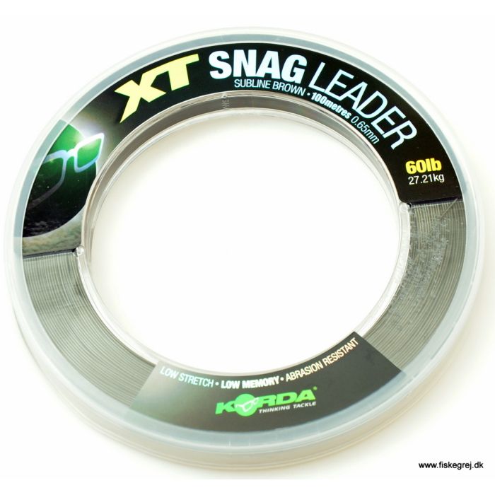 Korda Snag Leader Subline Brown 60lbs