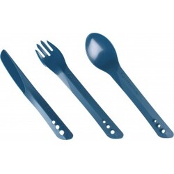 Lifeventure Ellipse Cutlery Set  Navy Blue Bestik