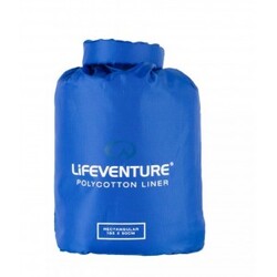 Lifeventure Polycotton Sleeping Bag Liner  Rectangul Sovepose