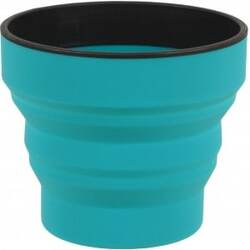 Lifeventure Silicone Ellipse Fleximug  Teal Kop