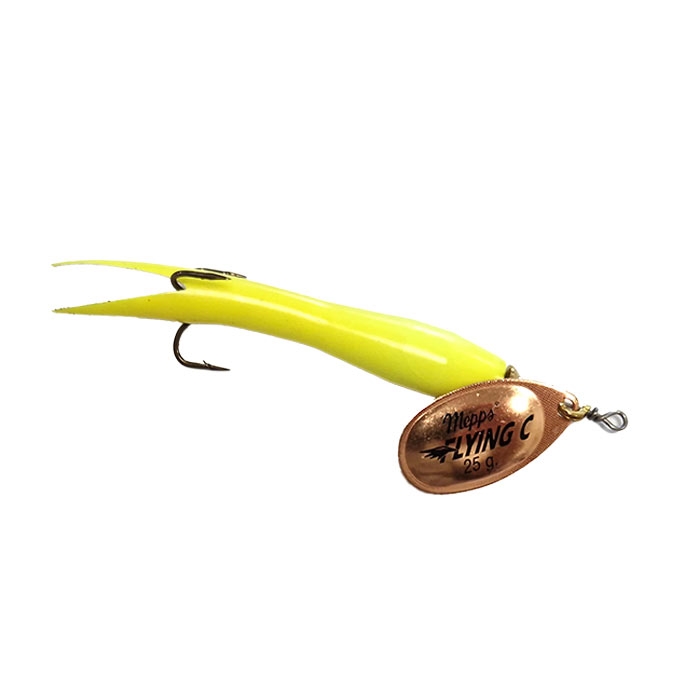 Mepps Flying   Spinner-fluo Gul Kobber Kondomspinner
