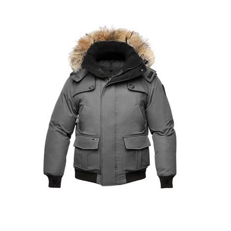 Nobis Cartel Herre Bomberjakke i Crosshatch Grey