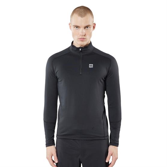 66â North Mens Grettir Zip Neck  Black