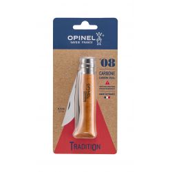 Opinel     Carbon Steel        Bøg Blister Kniv