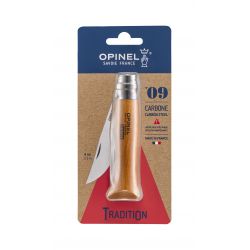 Opinel     Carbon Steel        Bøg Blister Kniv
