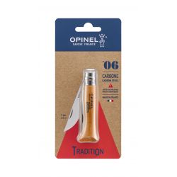 Opinel     Carbon Steel        Bøg Blister Kniv