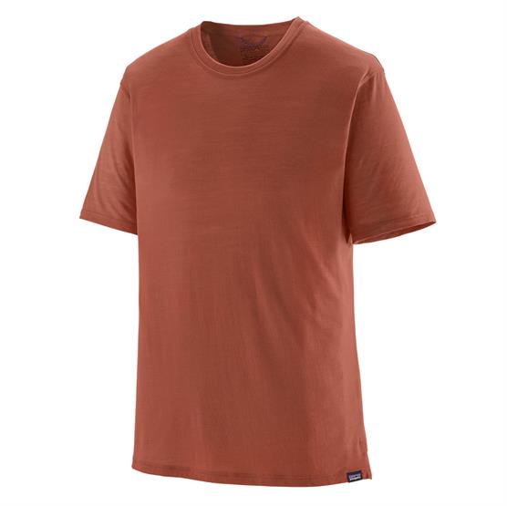 Patagonia Herre Merinould T-shirt i Burl Red – Fantastisk tilbud!