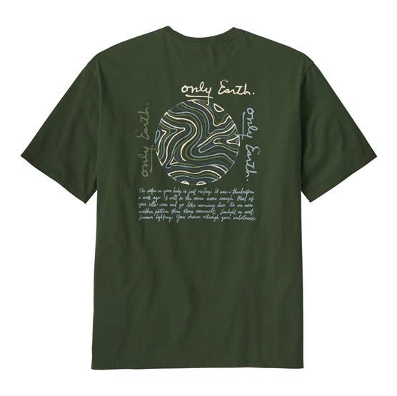 Patagonia Mens Cta Organic  -shirt  Earth Currents   Torrey Pine Green