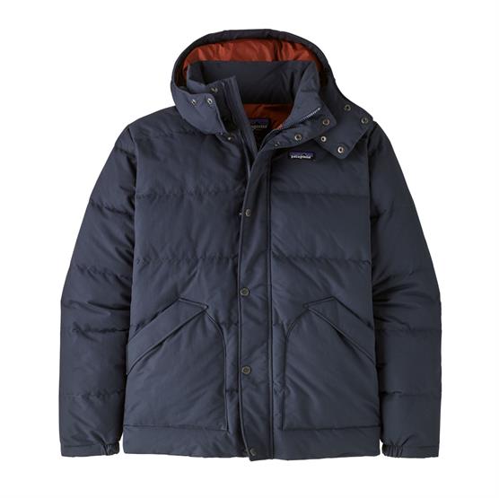 Patagonia Mens Downdrift Jacket  Smolder Blue   Burnished Red