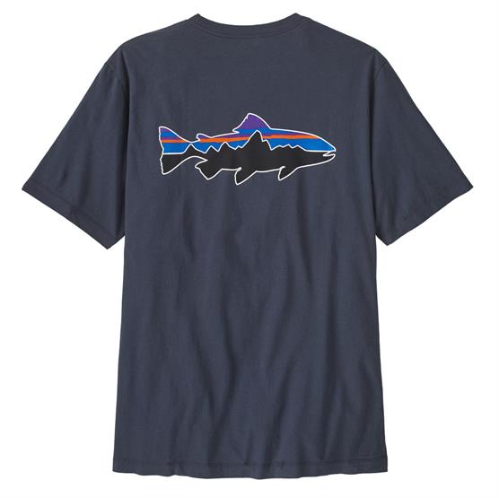 Patagonia Mens Fitz Roy Trout  -shirt  Smolder Blue