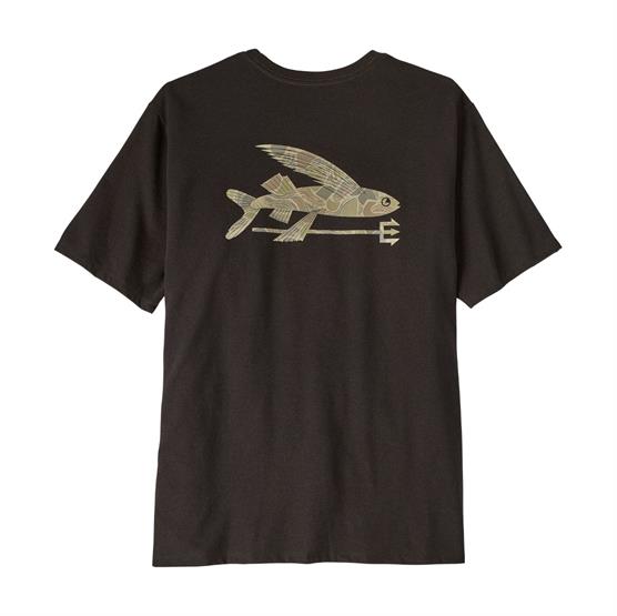 Patagonia Mens Flying Fish Responsibili-tee  Den Brown   Coastal Edge