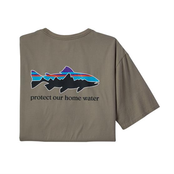 Patagonia Økologisk T-Shirt til Mænd - Havegrøn