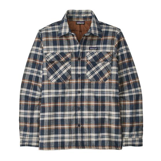 Patagonia Mens Ins  Cotton   Fjord Flannel Shirt  Fields   New Navy