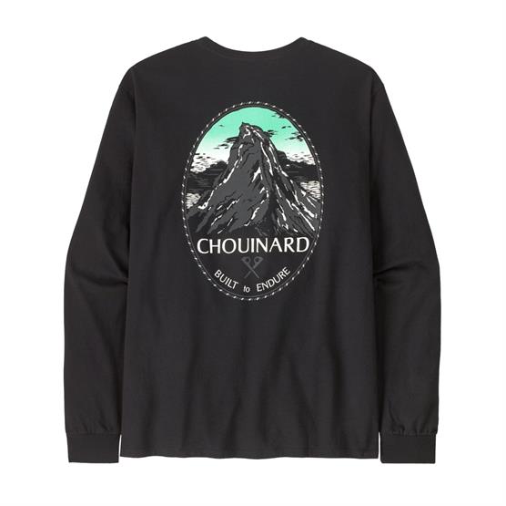 Patagonia Chouinard Crest Langærmet T-shirt - Black Sale