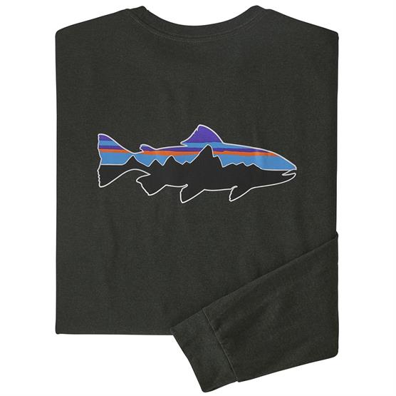Patagonia Mens     Fitz Roy Trout Responsibili-tee  Kelp